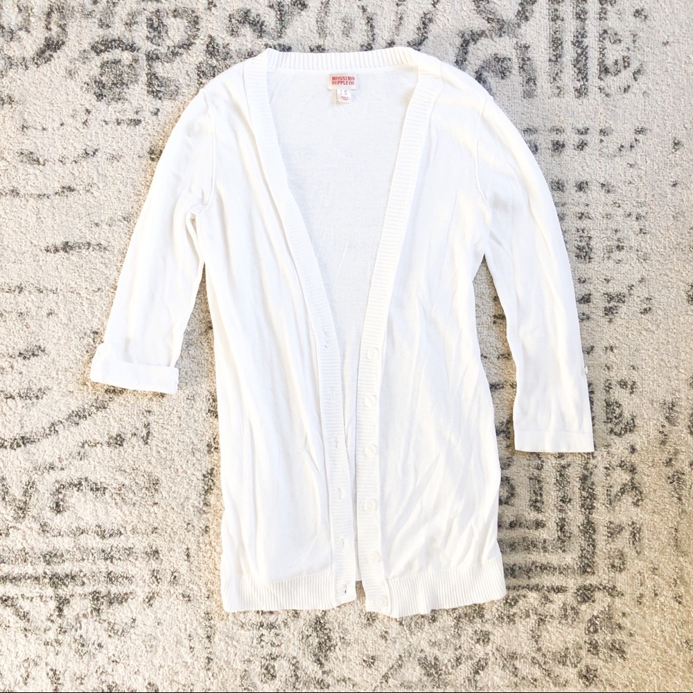 Mossimo White Cardigan